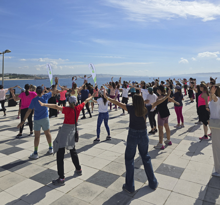 Aula de Zumba no Festival Náutico